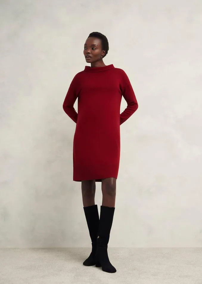 Dresses and Jumpsuits Women HOBBS Audrey Knitted Dress Rhubarb Red