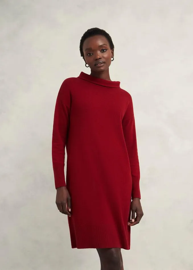 Dresses and Jumpsuits Women HOBBS Audrey Knitted Dress Rhubarb Red