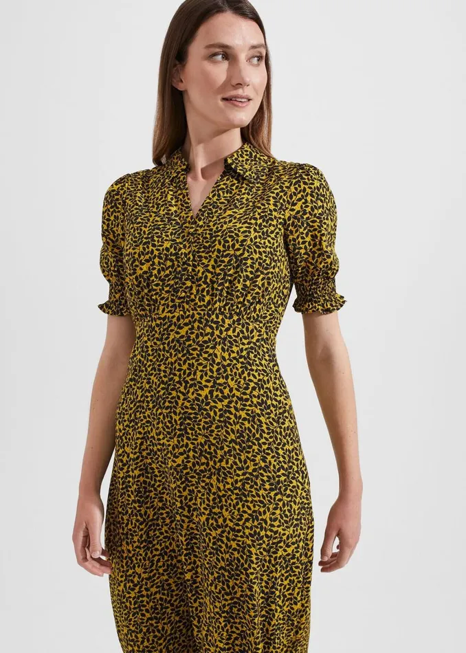 Dresses and Jumpsuits Women HOBBS Elora Dress Chartreuse Navy Dresses and Jumpsuits Women HOBBS Elora Dress Chartreuse Navy
