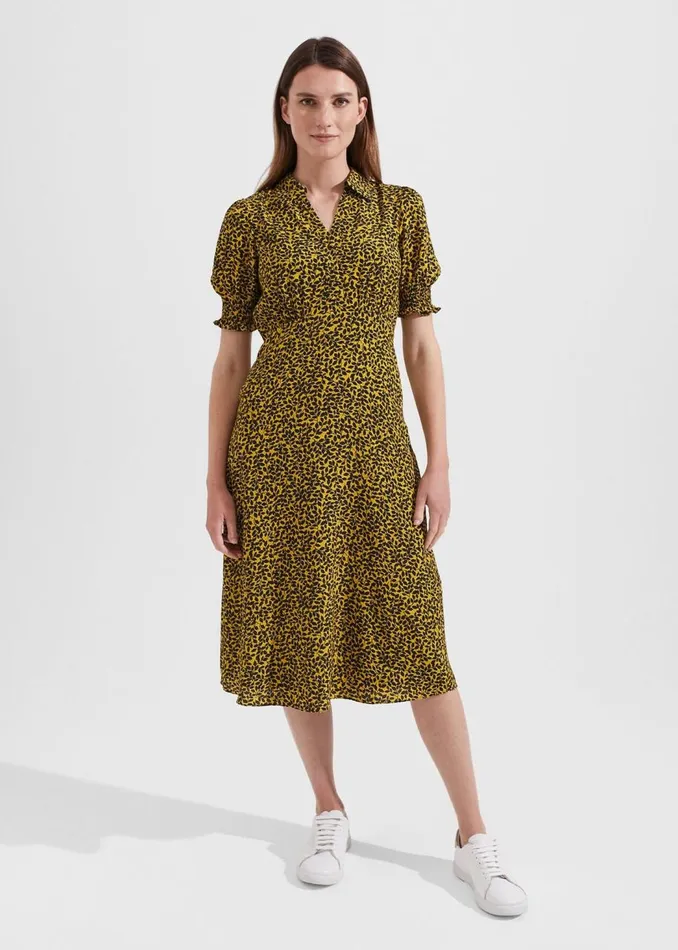 Dresses and Jumpsuits Women HOBBS Elora Dress Chartreuse Navy Dresses and Jumpsuits Women HOBBS Elora Dress Chartreuse Navy
