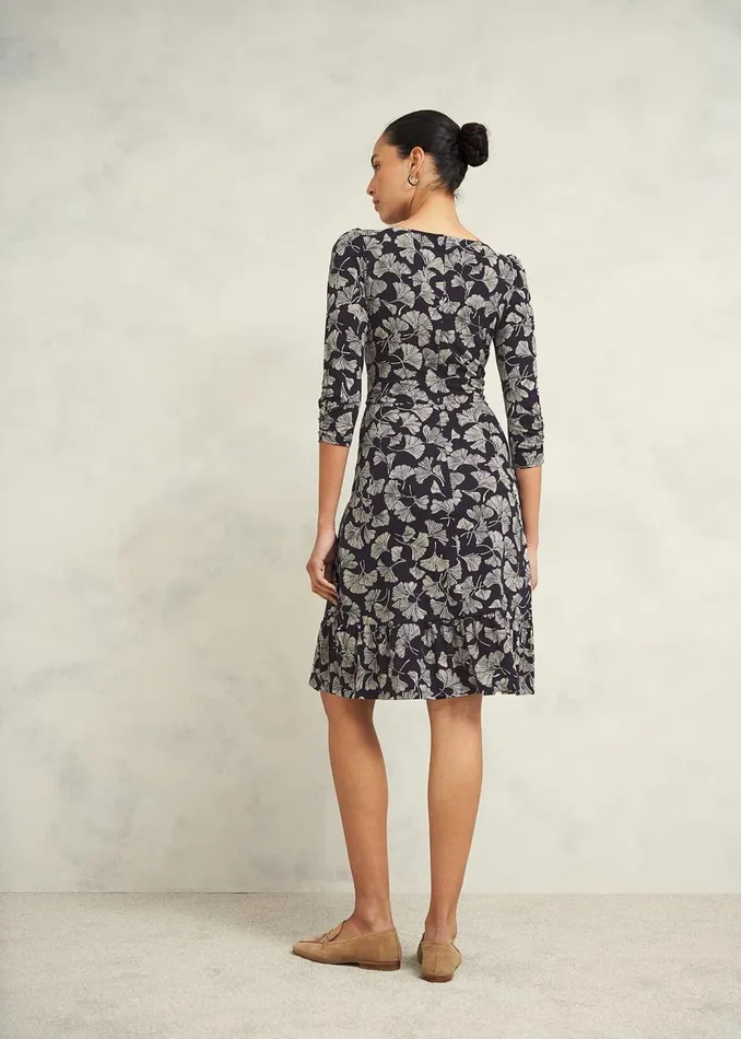Dresses and Jumpsuits Women HOBBS Ginny Jersey Dress Navy Cream
