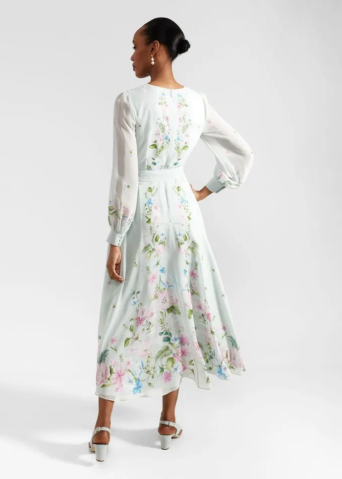 Dresses and Jumpsuits Women HOBBS Maribella Silk Dress Green Multi