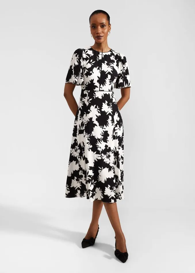 Dresses and Jumpsuits Women HOBBS Petite Alva Dress Ivory Black
