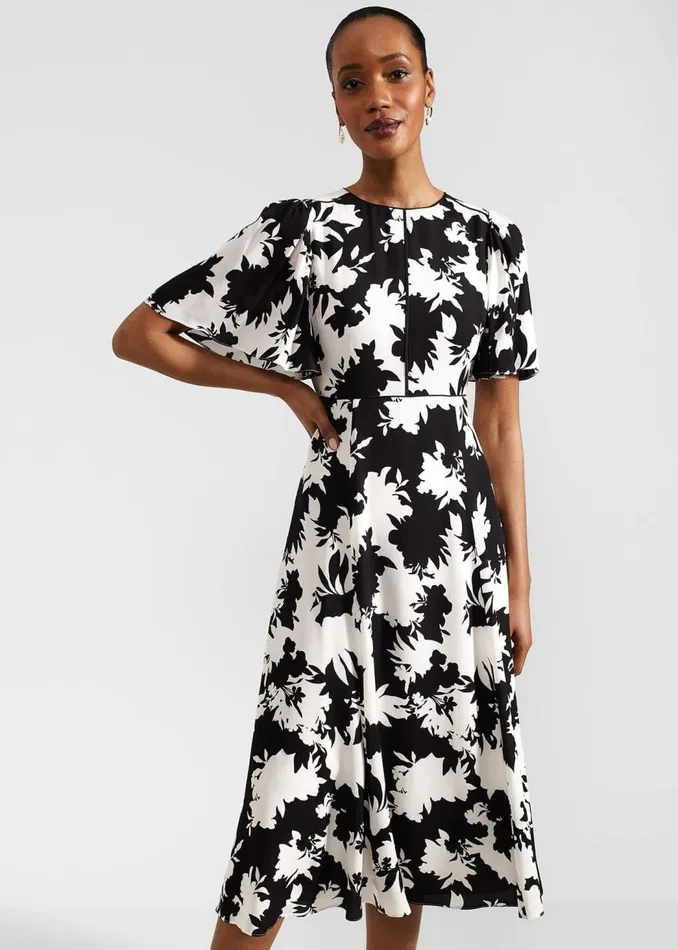 Dresses and Jumpsuits Women HOBBS Petite Alva Dress Ivory Black