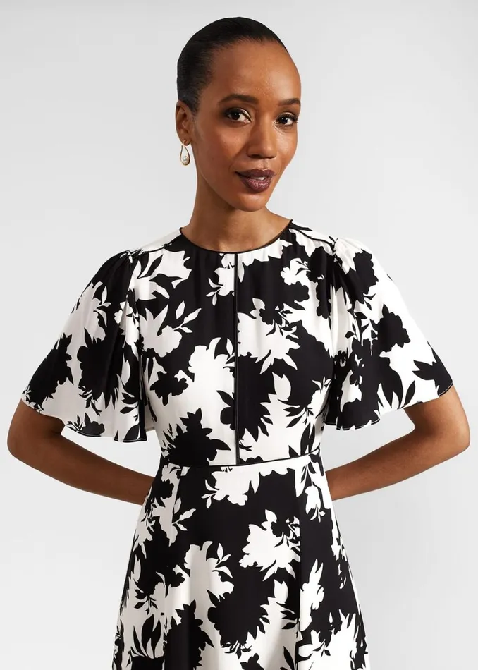Dresses and Jumpsuits Women HOBBS Petite Alva Dress Ivory Black