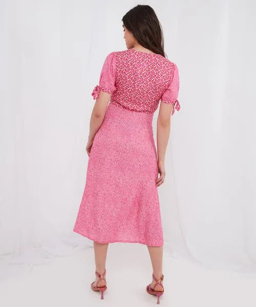 Dresses Lucy Mix and Match Midi Dress Pink Joebrowns Apparel
