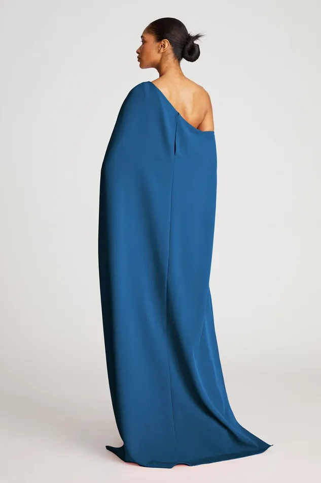 Dresses Women Halston Elycia Gown In Stretch Crepe Jasper