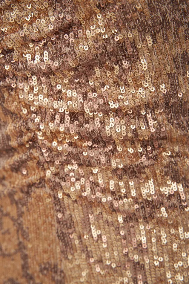 Dresses Women Halston Essence Gown In Leo Sequin Gold