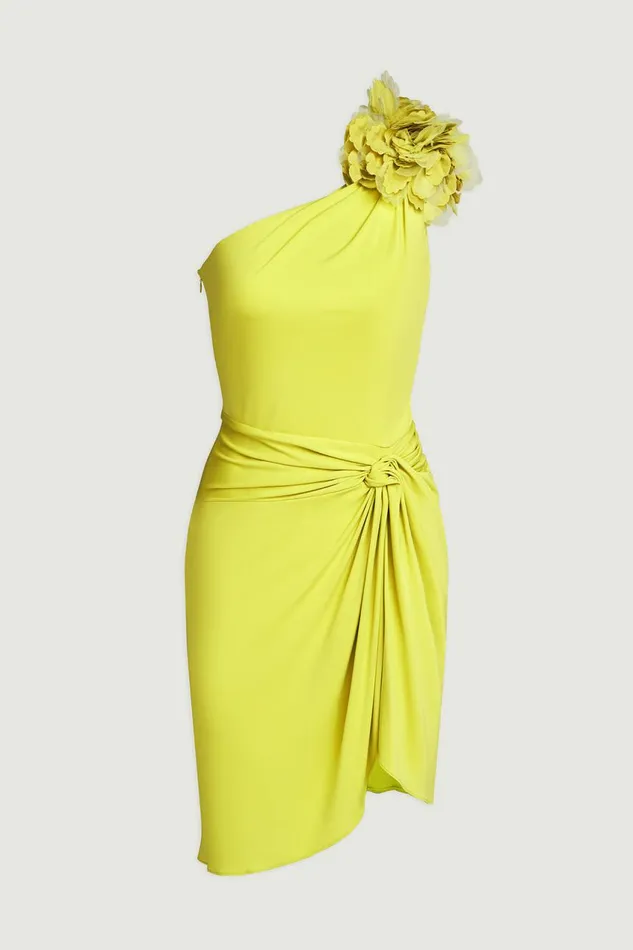 Dresses Women Halston Marca Dress In Jersey Orchid Green