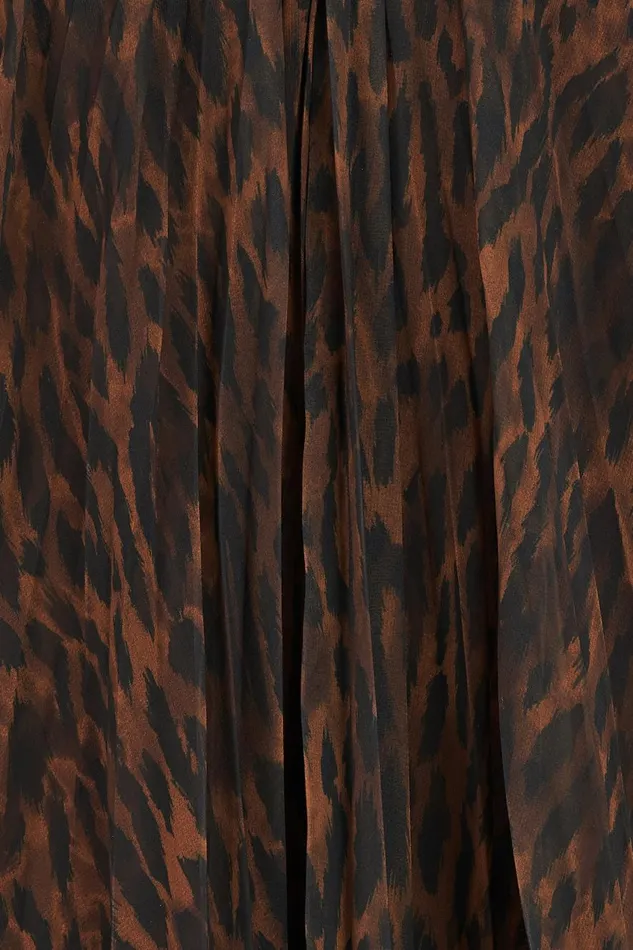 Dresses Women Halston Mariana Gown In ScubaChiffon Leopard Print