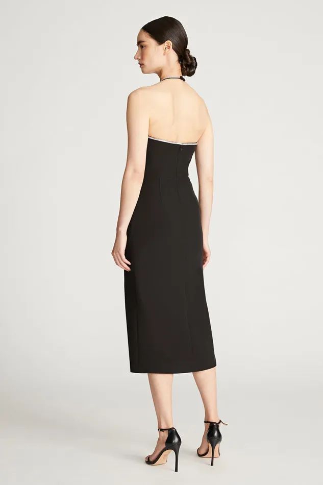 Dresses Women Halston Piper Dress With Crystal Trim Black