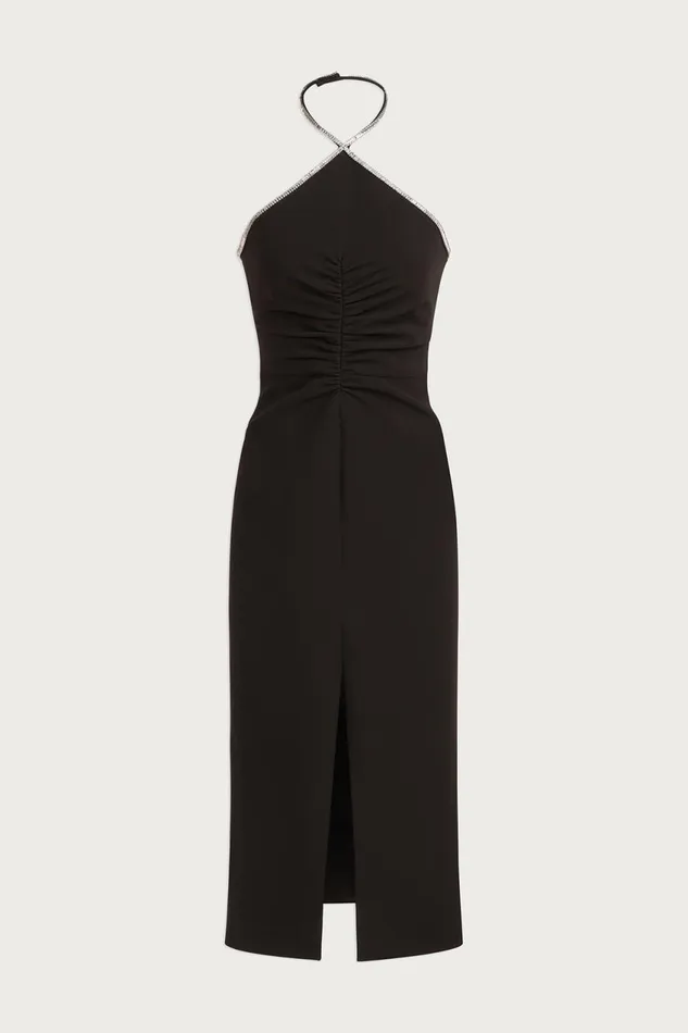 Dresses Women Halston Piper Dress With Crystal Trim Black