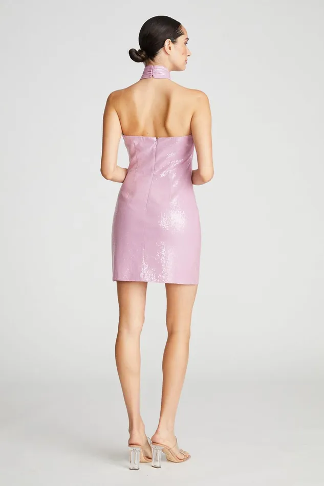 Dresses Women Halston Sarena Dress In Stretch Sequin Wisteria