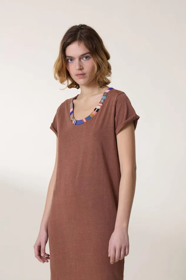Dresses Women Leon and Harper Reinette Beads Dress Blush