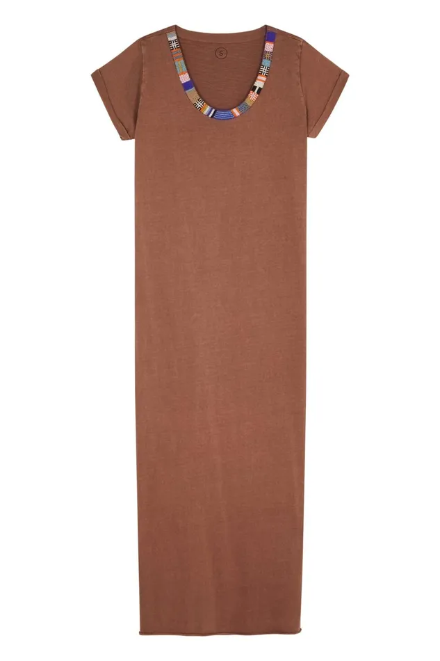 Dresses Women Leon and Harper Reinette Beads Dress Blush