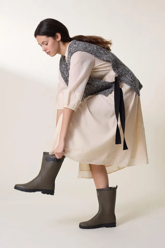 Dresses Women Leon and Harper Roudy Plain Dress Ecru