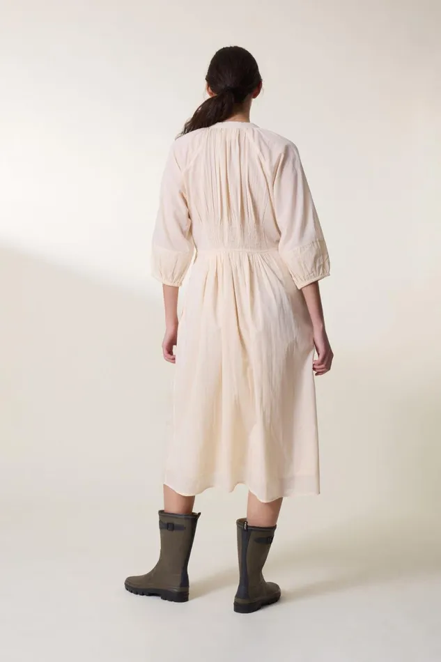 Dresses Women Leon and Harper Roudy Plain Dress Ecru
