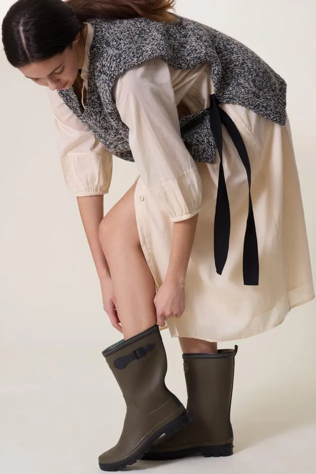 Dresses Women Leon and Harper Roudy Plain Dress Ecru