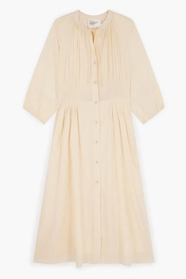 Dresses Women Leon and Harper Roudy Plain Dress Ecru