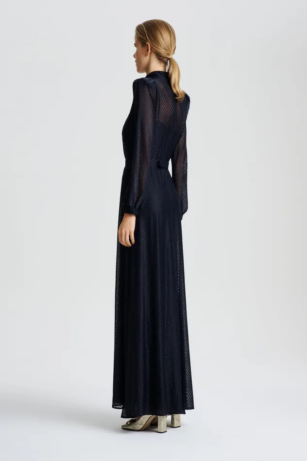 Dresses Women Scanlan Theodore FRENCH LACE DRESS NAVY