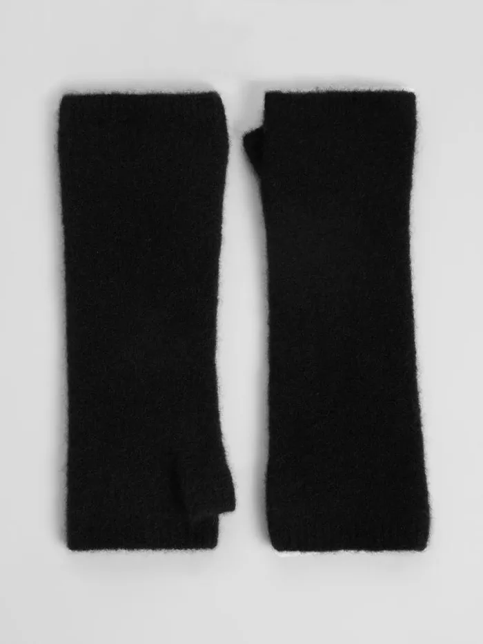 Eileen Fisher Accessories Cashmere Silk Bliss Glovelettes Black 8211 Shop