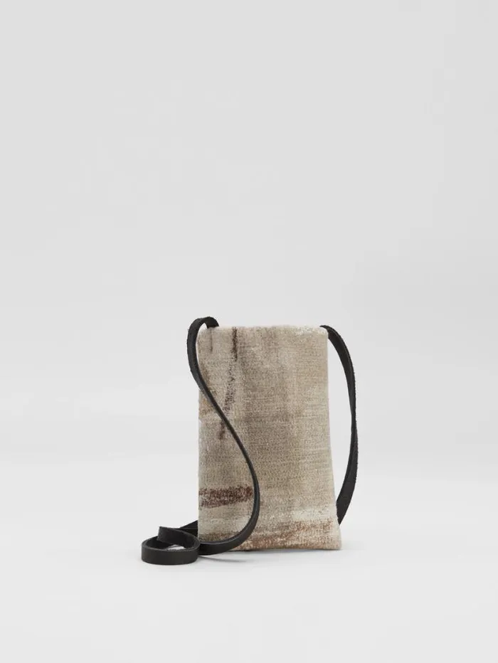 Eileen Fisher Accessories Waste No More Felted Phone Pouch Natural 8211 Shop