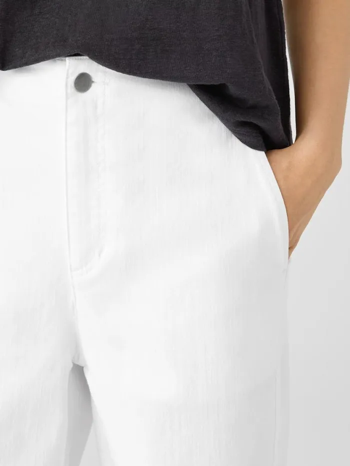 Eileen Fisher Denim Organic Cotton Denim Tapered Pant White 8211 Shop