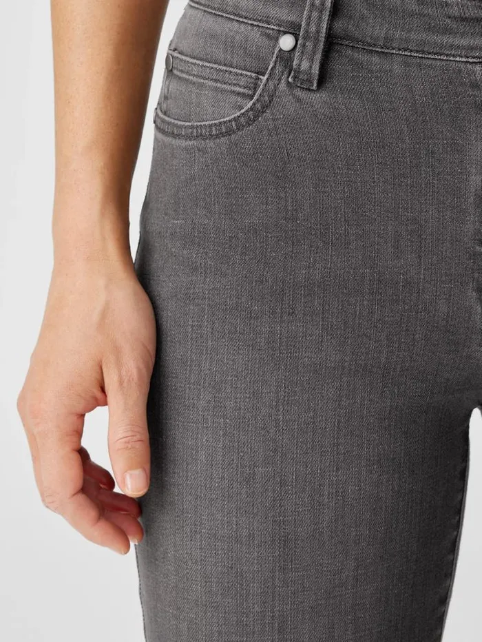 Eileen Fisher Denim Organic Cotton Stretch HighWaisted Jean Carbon 8211 Shop
