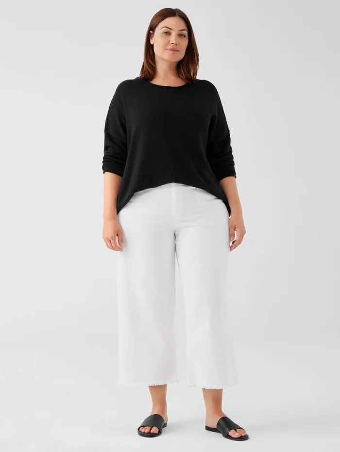 Eileen Fisher Extended Sizing 1X3X Organic Cotton Denim Straight Jean White 8211 Shop
