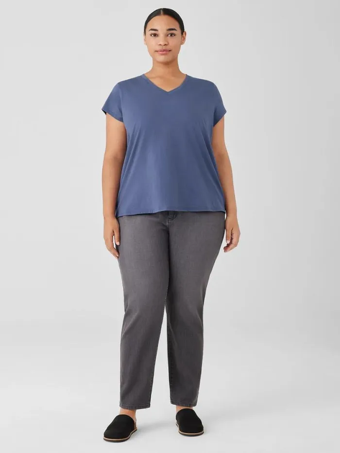 Eileen Fisher Extended Sizing 1X3X Organic Cotton Stretch Slim Jean Carbon 8211 Shop
