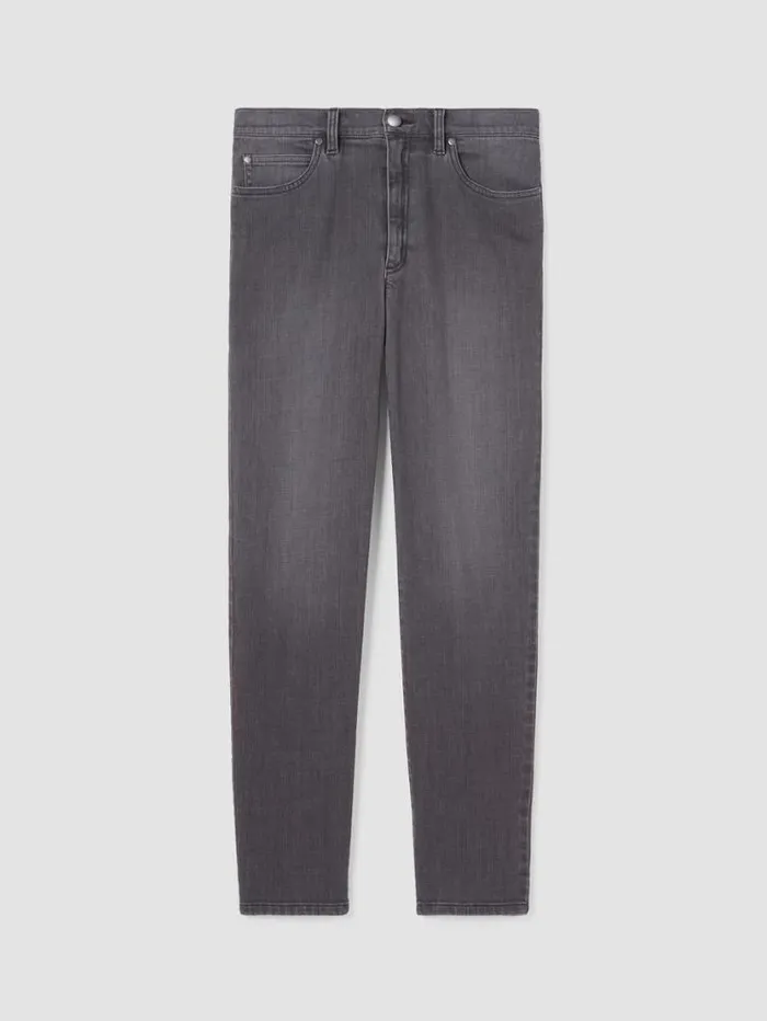 Eileen Fisher Extended Sizing 1X3X Organic Cotton Stretch Slim Jean Carbon 8211 Shop