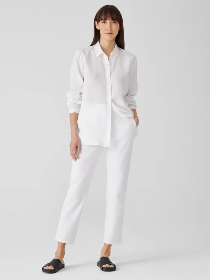 Eileen Fisher Pants Shorts and Jumpsuits Cotton Blend Ponte HighWaisted Slim Pant Black 8211 Shop