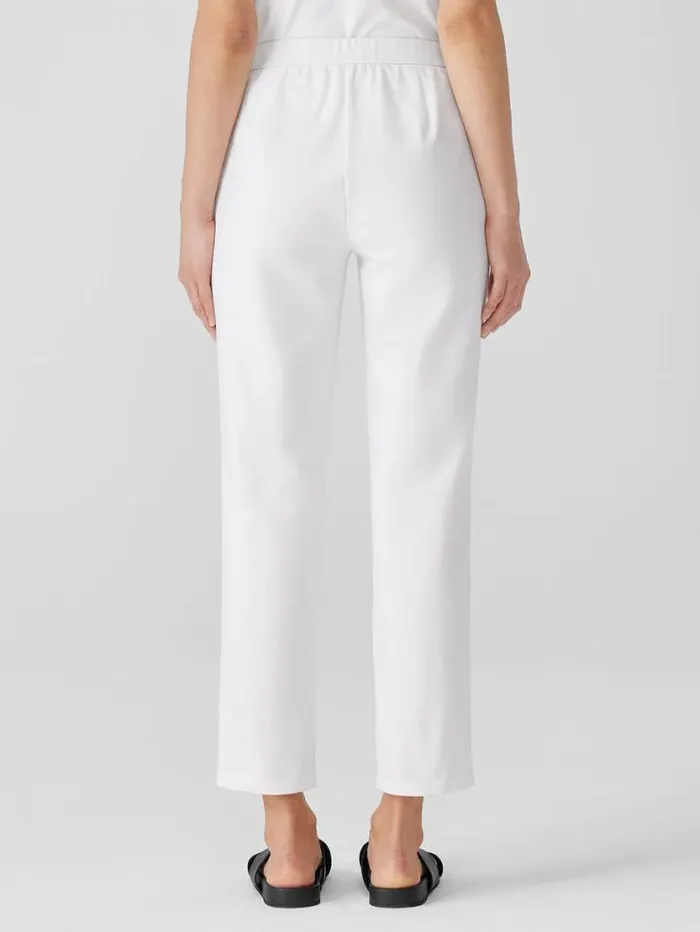 Eileen Fisher Pants Shorts and Jumpsuits Cotton Blend Ponte HighWaisted Slim Pant Black 8211 Shop