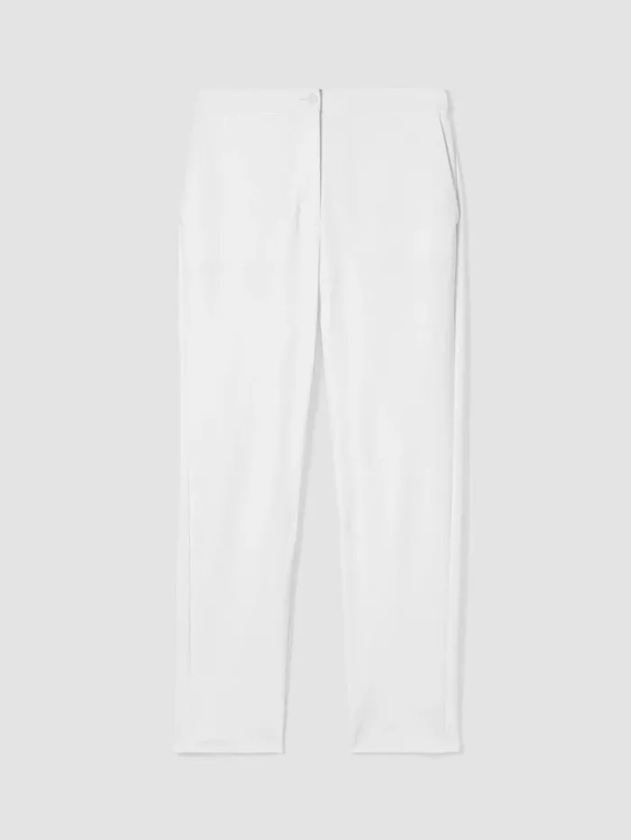 Eileen Fisher Pants Shorts and Jumpsuits Cotton Blend Ponte HighWaisted Slim Pant Black 8211 Shop