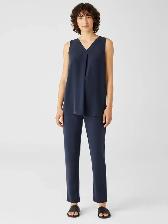 Eileen Fisher Pants Shorts and Jumpsuits Washable Flex Ponte Pant Ocean 8211 Shop