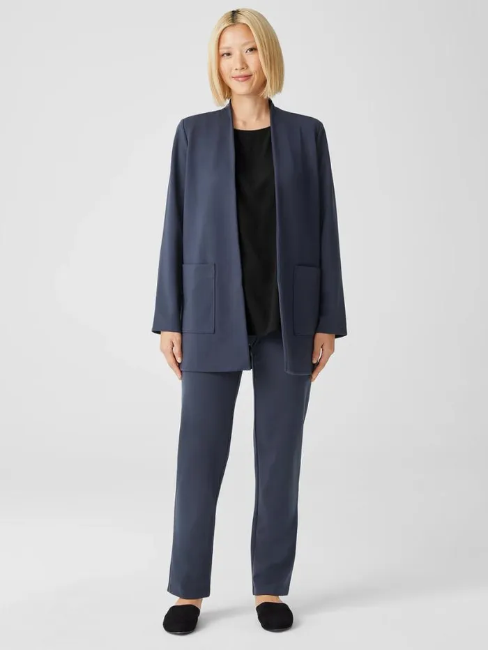 Eileen Fisher Pants Shorts and Jumpsuits Washable Flex Ponte Pant Ocean 8211 Shop