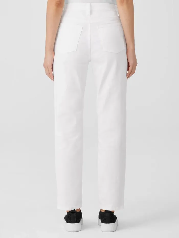 Eileen Fisher Petite Organic Cotton Denim Slim Jean White 8211 Shop
