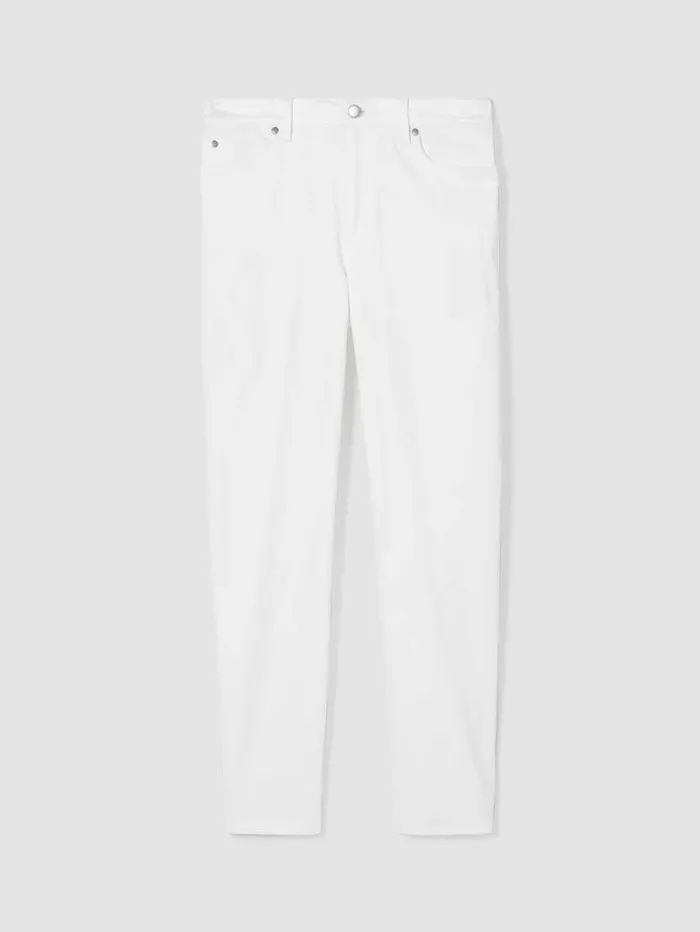 Eileen Fisher Petite Organic Cotton Denim Slim Jean White 8211 Shop