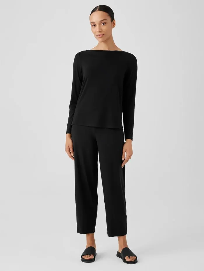 Eileen Fisher Tops and Tees Fine Jersey Cowl Neck Top Black 8211 Shop