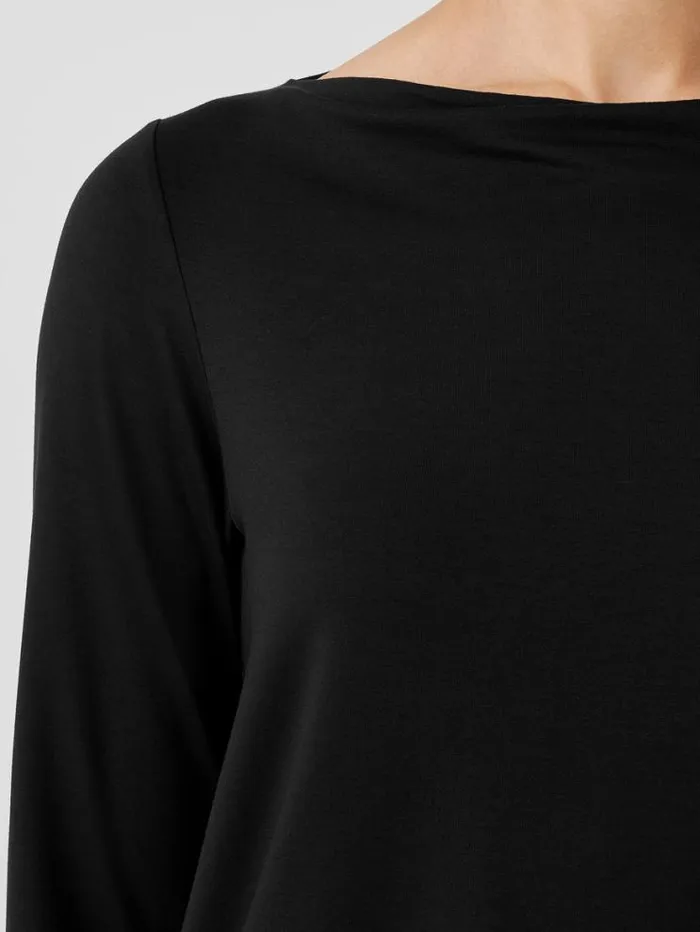 Eileen Fisher Tops and Tees Fine Jersey Cowl Neck Top Black 8211 Shop