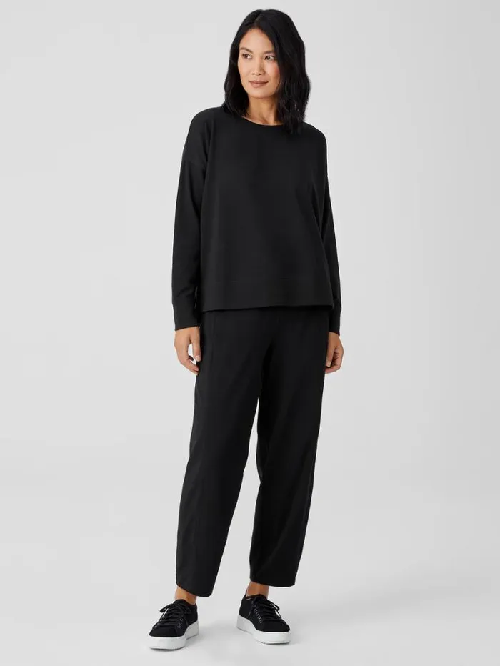 Eileen Fisher Tops and Tees Traceable Cotton Jersey Crew Neck Top Black 8211 Shop