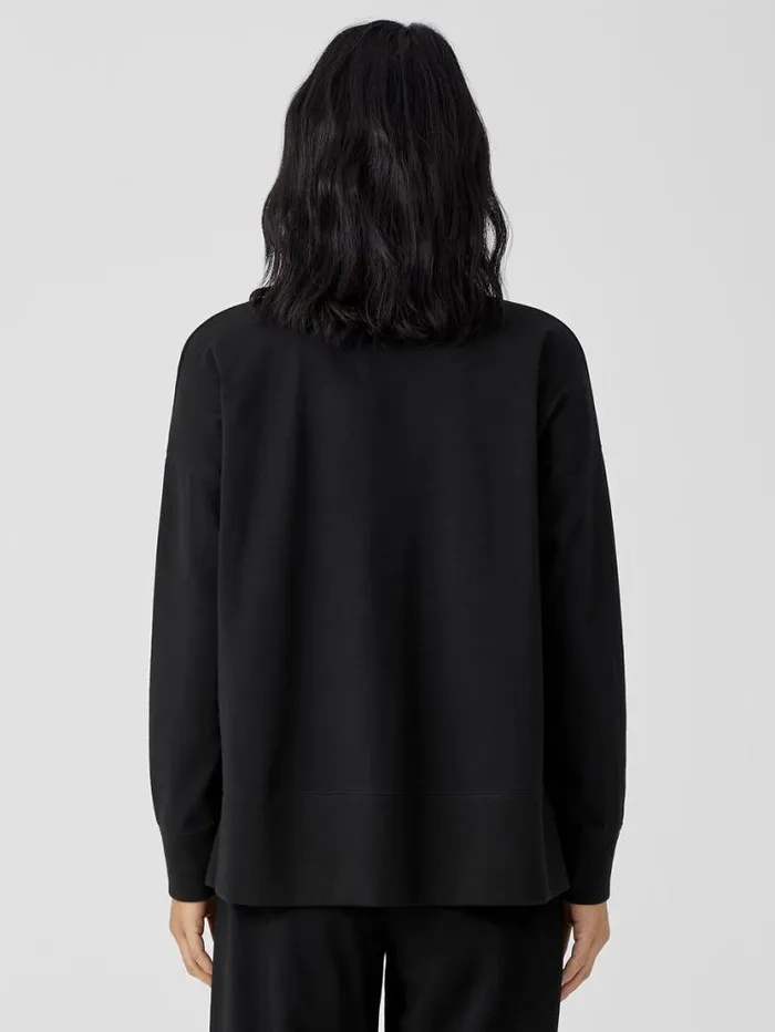 Eileen Fisher Tops and Tees Traceable Cotton Jersey Crew Neck Top Black 8211 Shop