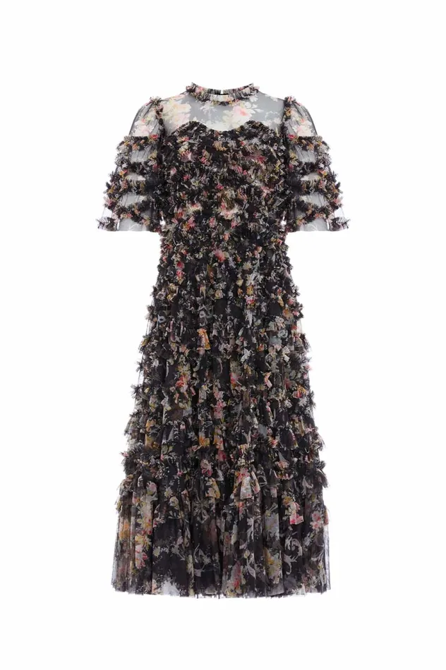 Enchanted Garden Bronte Ballerina Dress Black Women Needle and Thread Dresses