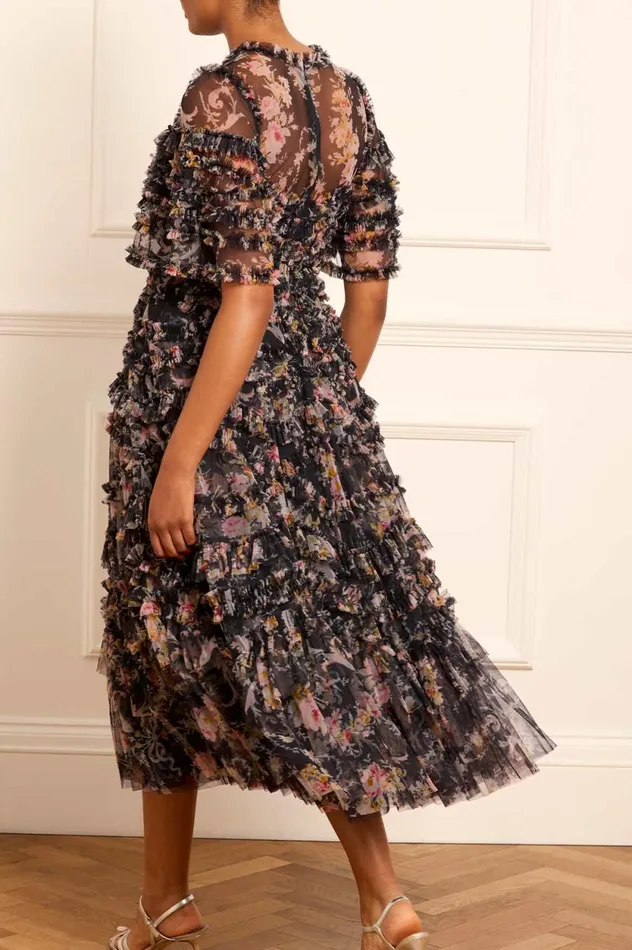 Enchanted Garden Bronte Ballerina Dress Black Women Needle and Thread Dresses