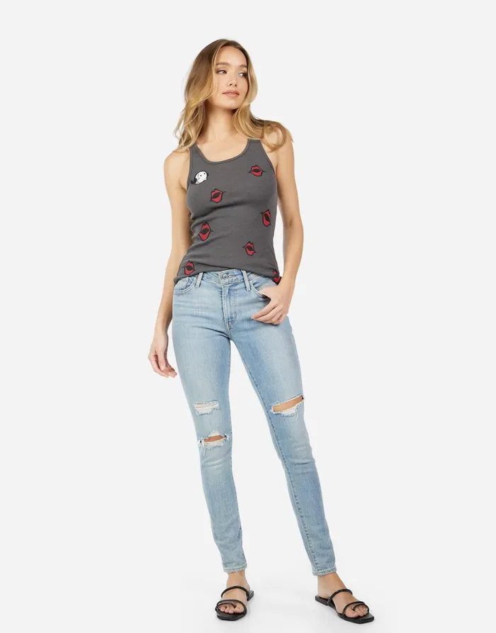 Esmerelda Popeye U0026 Olive Oyl Vintage Black Women039s Lauren Moshi Tanks