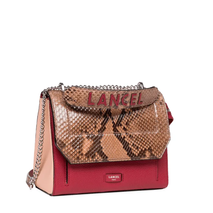 Flap Bag With Handle Multico Granite Women Lancel The Exotics Flap Bag With Handle Multico Granite Women Lancel The Exotics