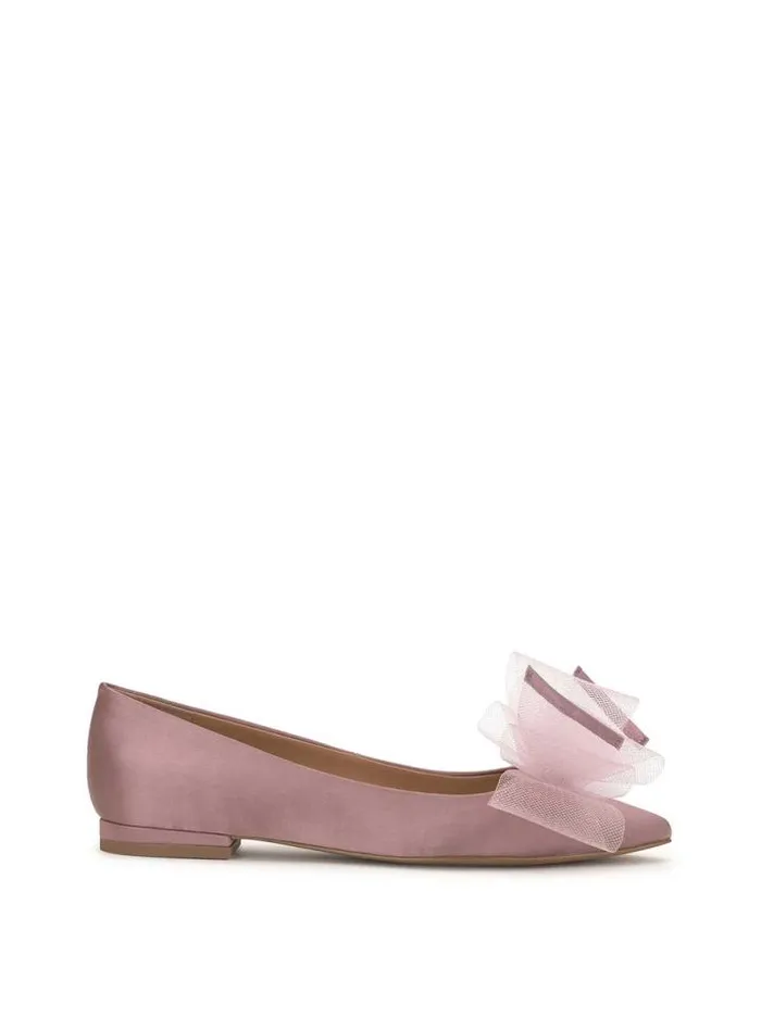 Flats Shoes Jessica Simpson Elspeth Bow Ballet Flat In Adobe Rose