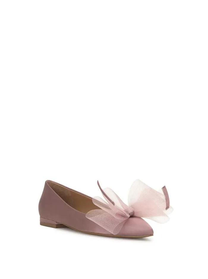Flats Shoes Jessica Simpson Elspeth Bow Ballet Flat In Adobe Rose