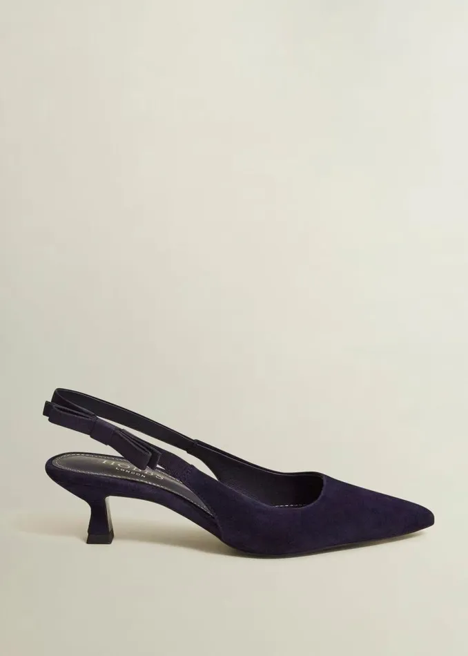 Flats Women HOBBS Safia Suede Slingbacks Midnight