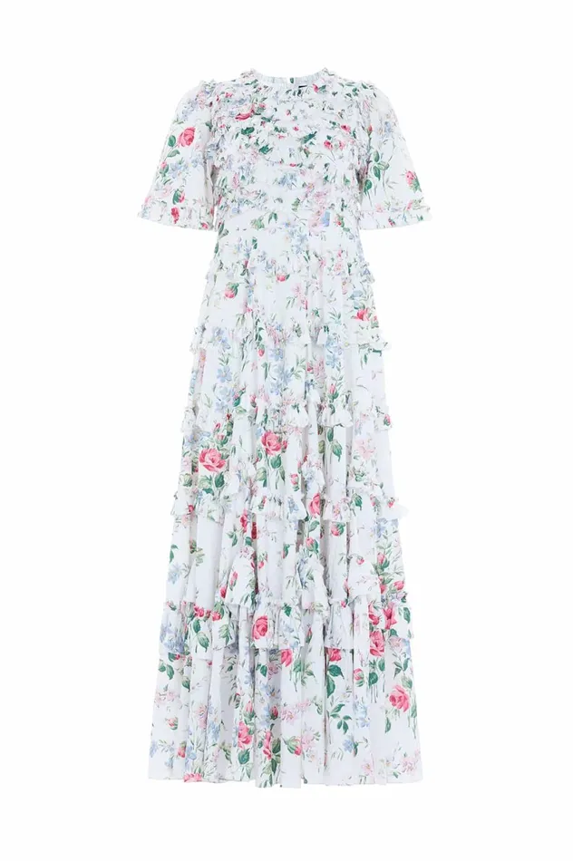 Floral Fantasy Crepe Ankle Gown Multi Women Needle and Thread Dresses